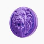 Rond Classica Lion Rugissant Lilas Sombre taille Header – Holdon - Holdon Paris