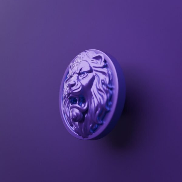 Classica Round, Roaring Lion, L, Dark Lilac