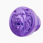 Rond Classica Lion Rugissant Lilas Sombre - Holdon Paris