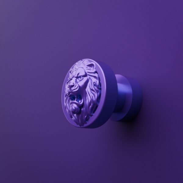 Rond Classica — Lion Rugissant — S — Lilas Sombre