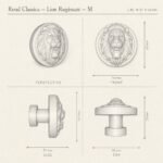 Rond Classica Lion Rugissant sketch 3D - Holdon Paris