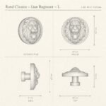 Rond Classica Lion Rugissant sketch 3D - Holdon Paris