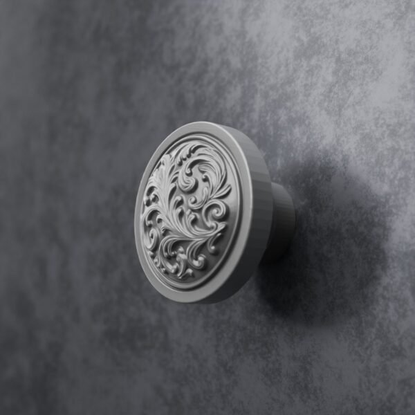 Rond Classica — Rinceaux — M — Aluminium Satiné