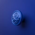 Rond Classica Rinceaux Bleu Electrique - Holdon Paris