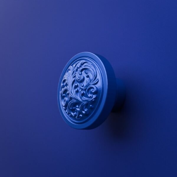 Rond Classica — Rinceaux — M — Bleu Electrique