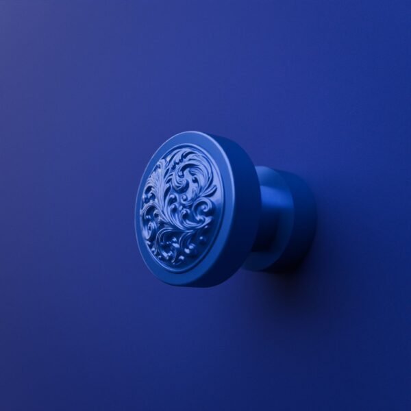 Rond Classica — Rinceaux — S — Bleu Electrique