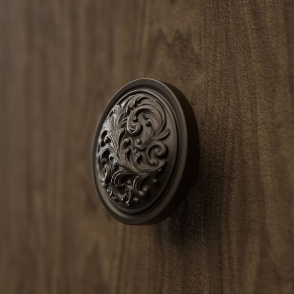 Rond Classica — Rinceaux — L — Bronze Mat