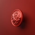 Rond Classica Rinceaux Candy Red - Holdon Paris