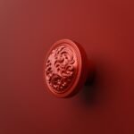 Rond Classica Rinceaux Candy Red - Holdon Paris