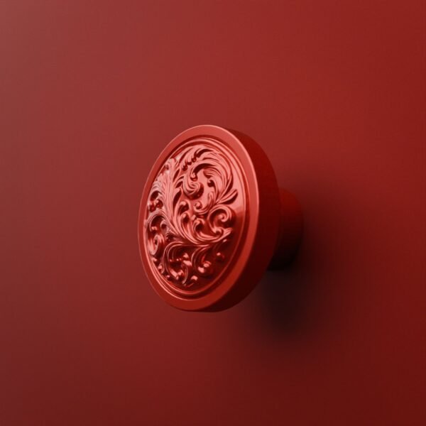 Classica Round, Scrollwork, M, Candy Red