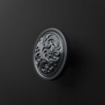 Rond Classica Rinceaux Gris Titane - Holdon Paris
