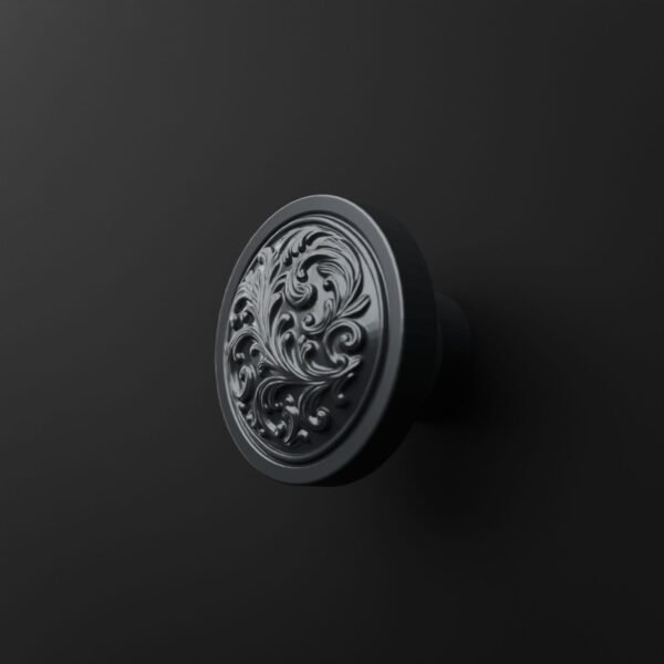 Classica Round, Scrollwork, M, Titanium Gray