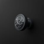 Rond Classica Rinceaux Gris Titane - Holdon Paris
