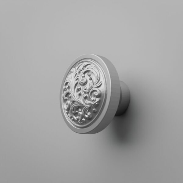 Rond Classica — Rinceaux — M — Gris argenté