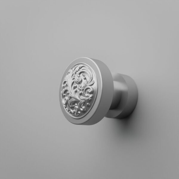 Rond Classica — Rinceaux — S — Gris argenté