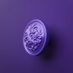 Rond Classica Rinceaux Lilas Sombre - Holdon Paris