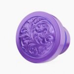Rond Classica Rinceaux Lilas Sombre - Holdon Paris