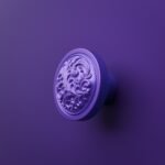 Rond Classica Rinceaux Lilas Sombre - Holdon Paris