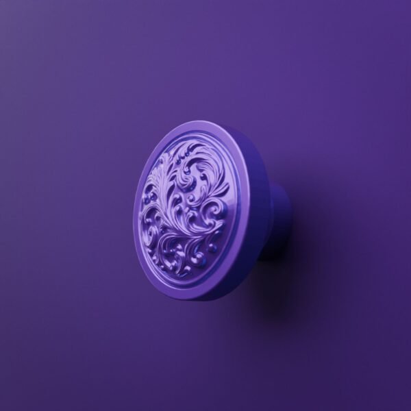 Rond Classica — Rinceaux — M — Lilas Sombre