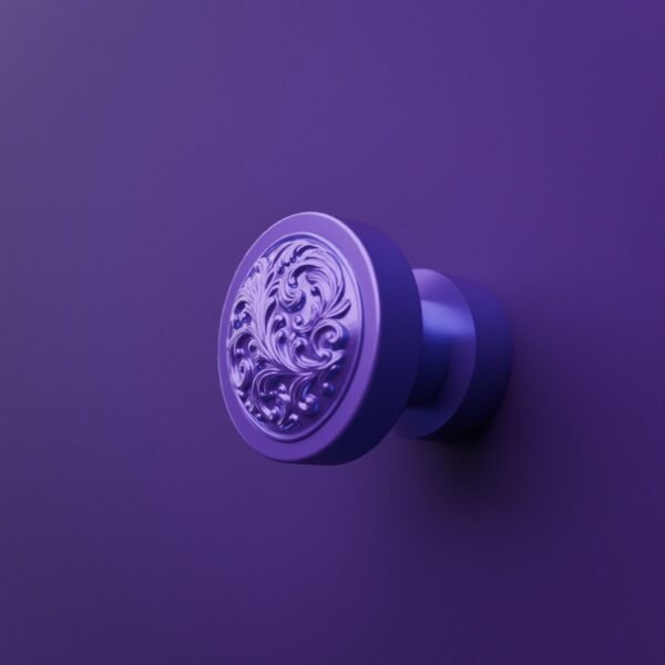 Rond Classica — Rinceaux — S — Lilas Sombre
