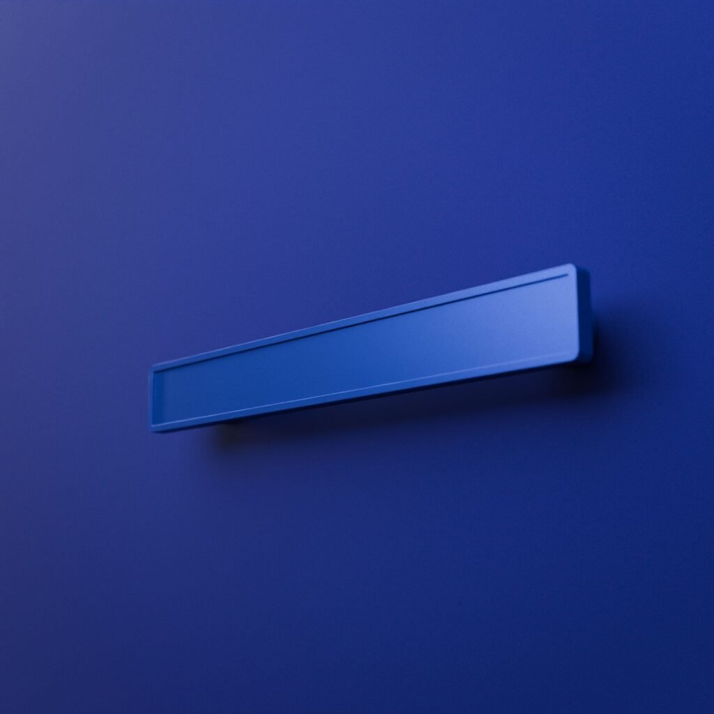 Poignée Barre Palazzo en Bleu Electrique
