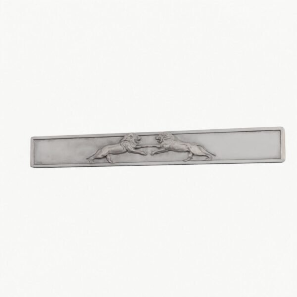 Barre Palazzo — Lion Rugissant — XL — Aluminium Satiné