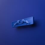 Barre Palazzo Lion Rugissant Bleu Electrique - Holdon Paris