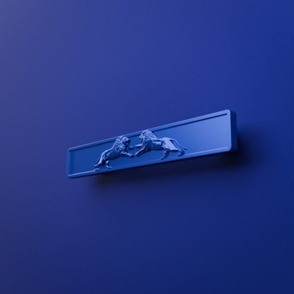Barre Palazzo — Lion Rugissant — L — Bleu Electrique