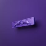 Barre Palazzo, Lion Rugissant, S, Lilas Sombre
