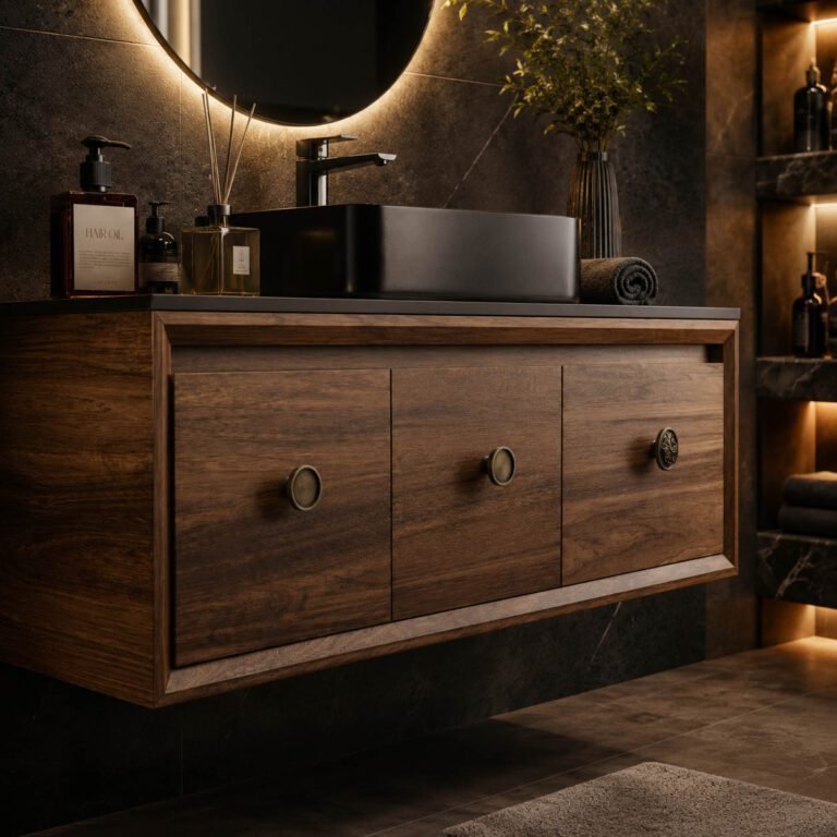 Poignées de meuble pour salle de bain : le détail design qui change tout dans une pièce d&rsquo;eau