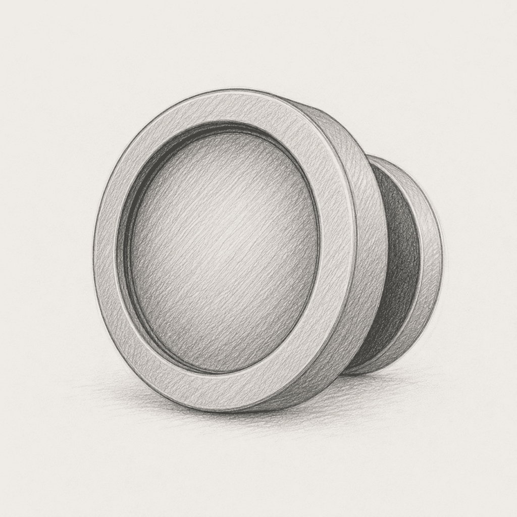 Bouton de meuble rond