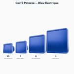 Poignée Carré Palazzo Essentiel Bleu Electrique — comparaison des tailles — Holdon Paris