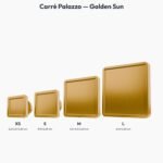 Poignée Carré Palazzo Essentiel Golden Sun — comparaison des tailles — Holdon Paris