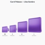 Poignée Carré Palazzo Essentiel Lilas Sombre — comparaison des tailles — Holdon Paris