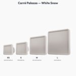 Poignée Carré Palazzo Essentiel White Snow — comparaison des tailles — Holdon Paris