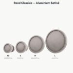 Poignée Rond Classica Essentiel Aluminium Satiné — comparaison des tailles — Holdon Paris