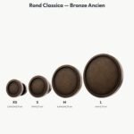 Poignée Rond Classica Essentiel Bronze Ancien — comparaison des tailles — Holdon Paris