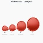 Poignée Rond Classica Essentiel Candy Red — comparaison des tailles — Holdon Paris