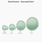 Poignée Rond Classica Essentiel Emeraude Claire — comparaison des tailles — Holdon Paris