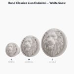 Poignée Rond Classica Lion Endormi White Snow — comparaison des tailles — Holdon Paris