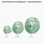 Poignée Rond Classica Lion Rugissant Emeraude Claire — comparaison des tailles — Holdon Paris
