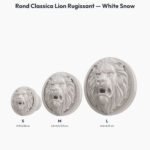 Poignée Rond Classica Lion Rugissant White Snow — comparaison des tailles — Holdon Paris