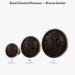 Poignée Rond Classica Rinceaux Bronze Ancien — comparaison des tailles — Holdon Paris
