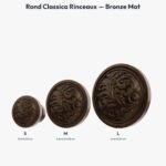 Poignée Rond Classica Rinceaux Bronze Mat — comparaison des tailles — Holdon Paris