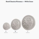 Poignée Rond Classica Rinceaux White Snow — comparaison des tailles — Holdon Paris