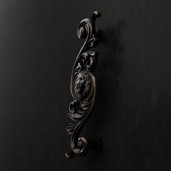 Classica Arabesque, Sleeping Lion, L, Antique Bronze