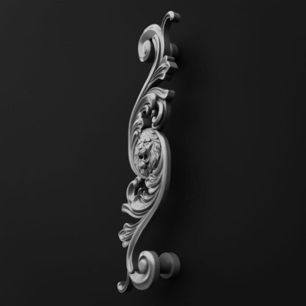 Arabesque Classica — Lion Rugissant — XL — Aluminium Satiné
