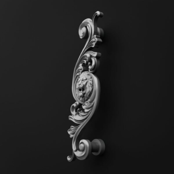 Arabesque Classica — Lion Rugissant — L — Aluminium Satiné