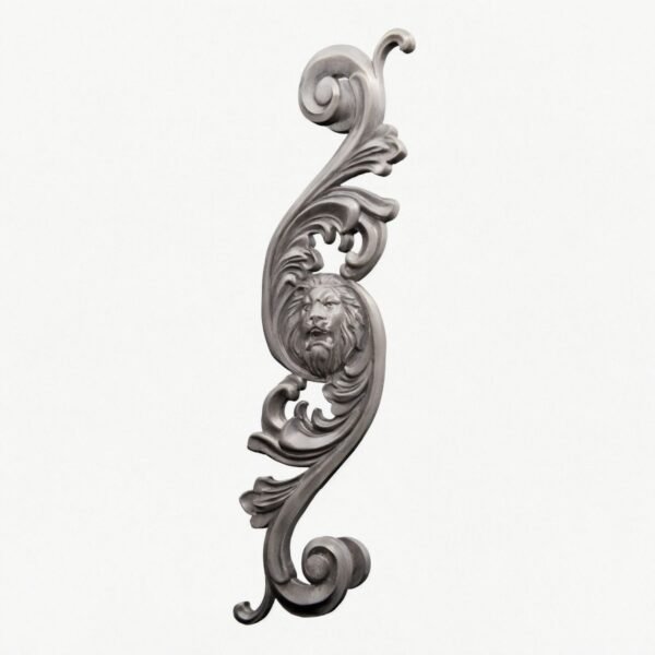 Arabesque Classica — Lion Rugissant — XL — Aluminium Satiné