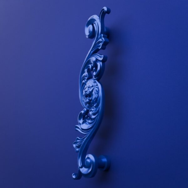 Arabesque Classica — Lion Rugissant — XL — Bleu Electrique